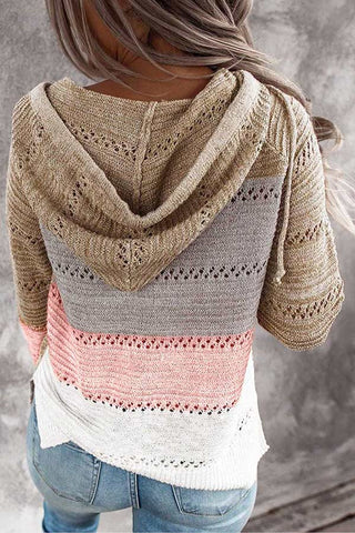 Fashion Loose Striped Plus Size Sweater