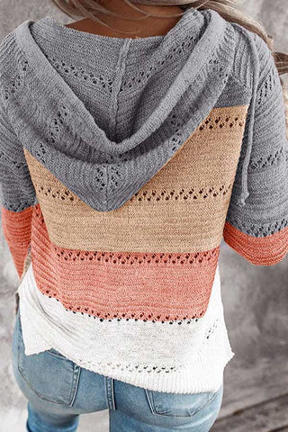 Fashion Loose Striped Plus Size Sweater