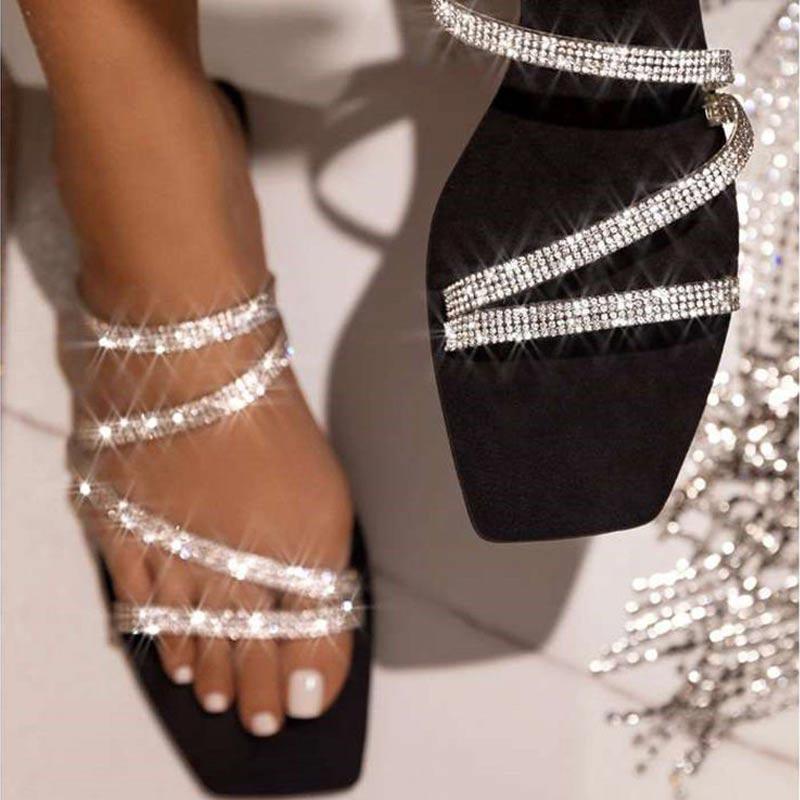 Fashion Rhinestone Decorative Sandals