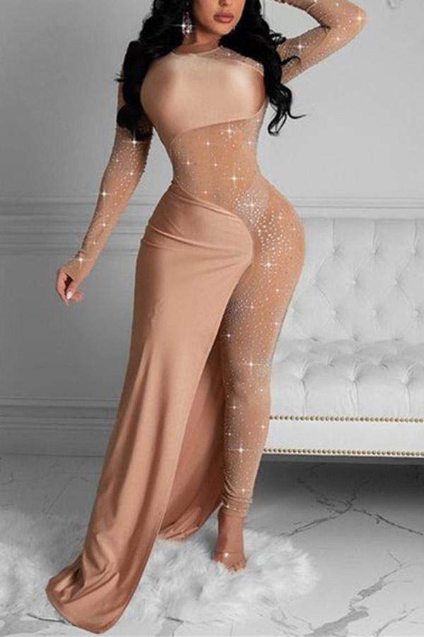 Fashion Sexy Hot Drilling Skinny Jumpsuits
