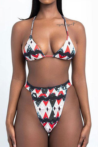 Fashion Sexy Print Swimsuit Set