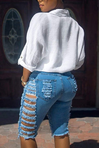 Fashion Sexy Skinny Ripped Jeans