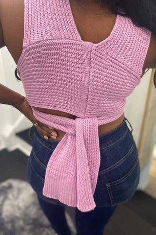 Fashion Sexy Solid Color Sweater Vest