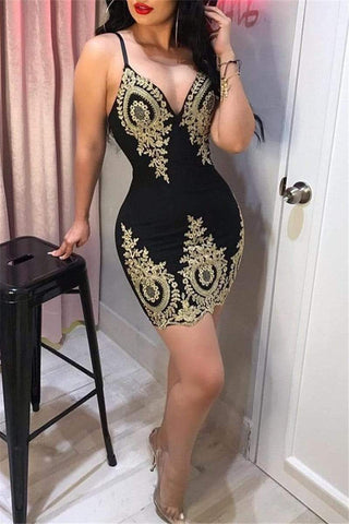 Fashion Sexy Spaghetti Strap Dress