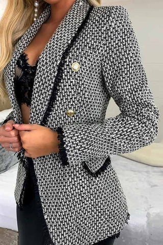 Fashion Slim Breasted Button Blazer