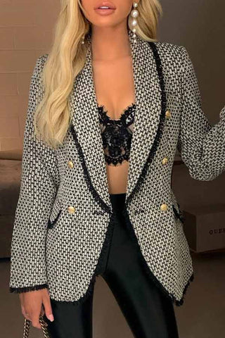 Fashion Slim Breasted Button Blazer