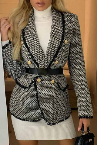 Fashion Slim Breasted Button Blazer