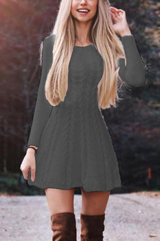 fashion-solid-color-sweater-dress