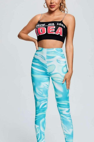 Fashion Tie dye Print High Waist Tights