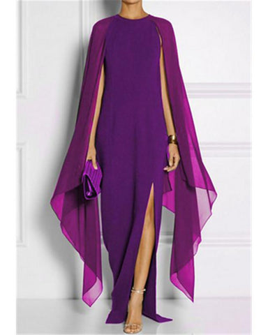 Women's Shift Dress Maxi long Dress Sleeveless Black Solid Colored Layered Split Summer Plus Size Hot Elegant Split Black Purple Red Royal Blue S M L XL XXL 3XL 4XL 5XL