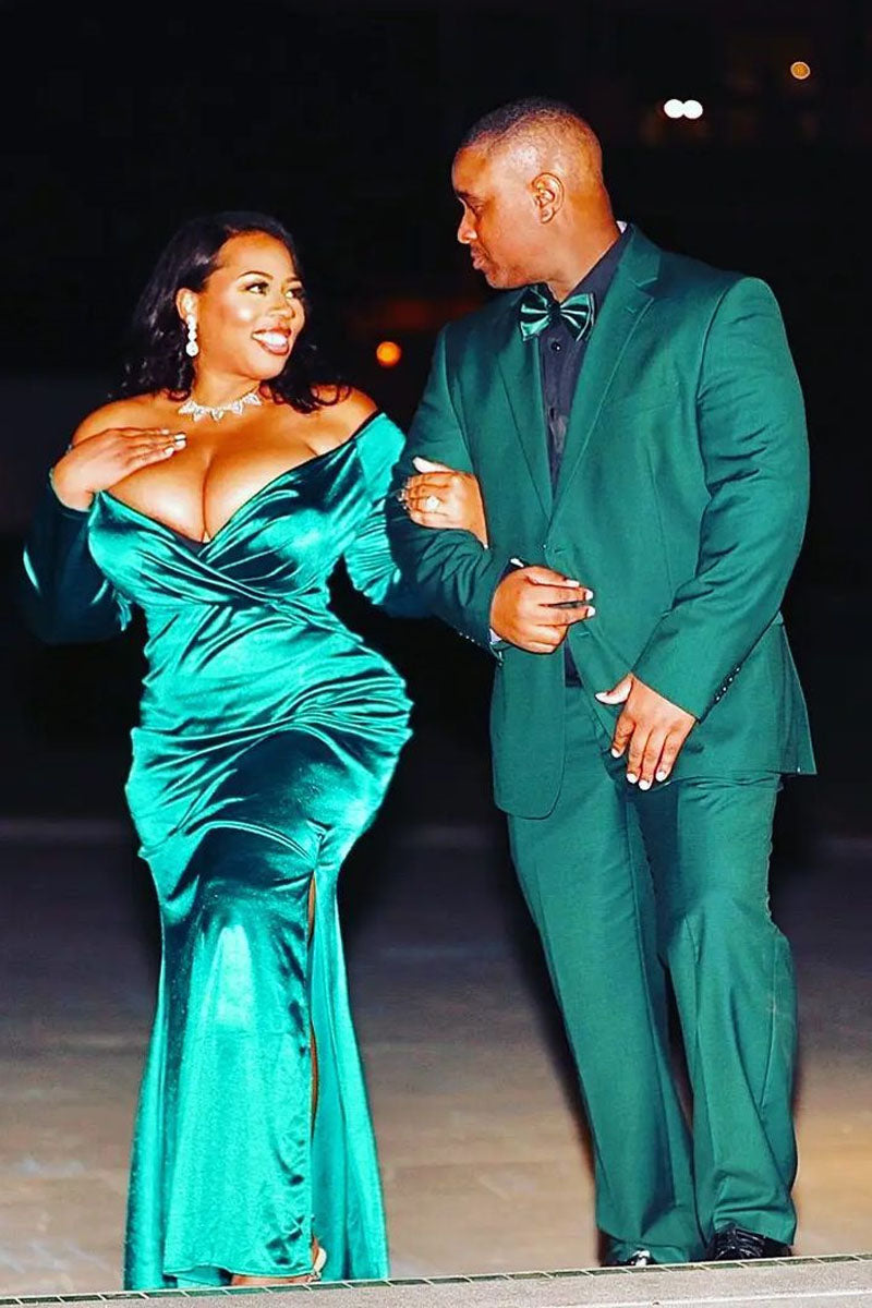 Online-clothing-plus-size-plus-size-plain-dresses-solid-color-split-dress