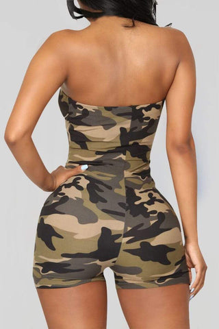 Sexy Fashion Sleeveless Strapless Romper