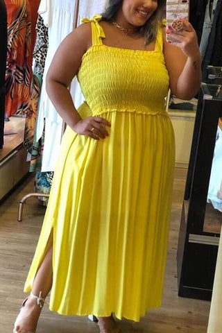 Sexy Sling Plus Size Beach Maxi Dress