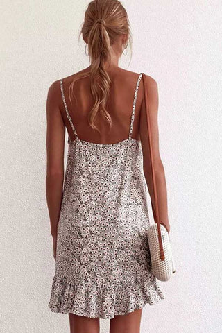 Sexy Summer Sling Floral Print Dress