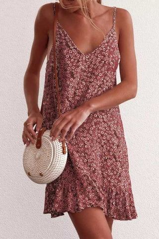 Sexy Summer Sling Floral Print Dress