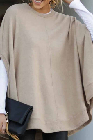 Rodress-cape-loose-crew-neck-sweater