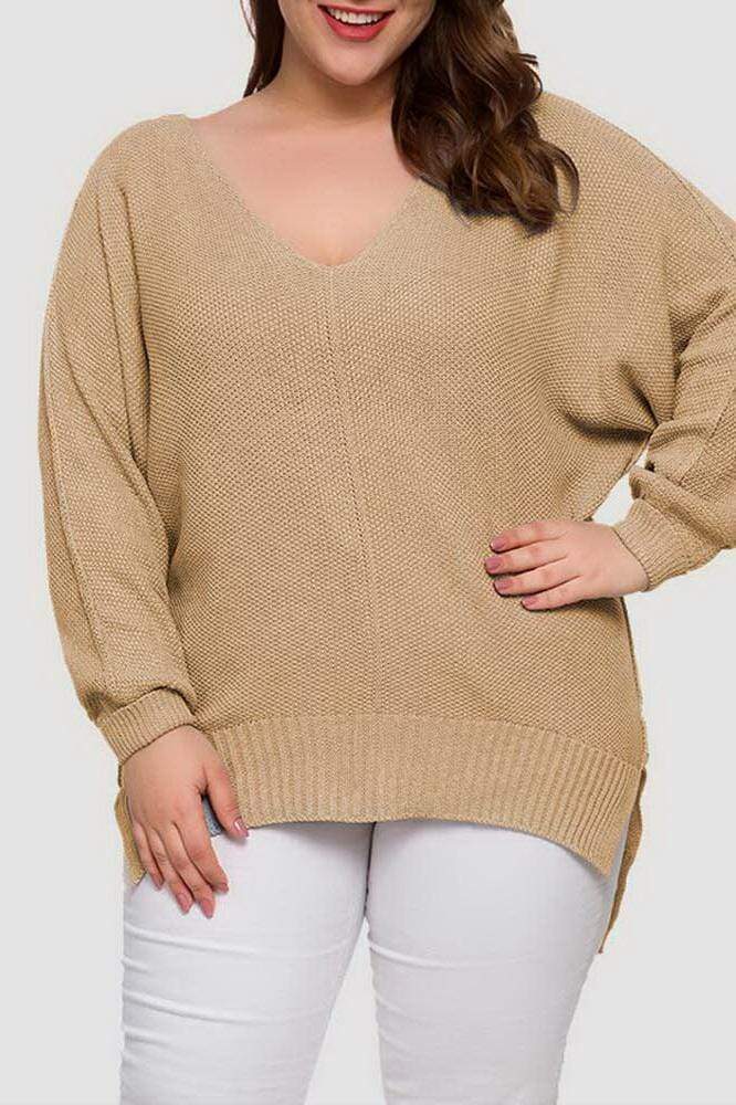 V-Neck Loose Sweater