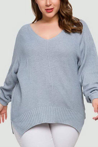 V-Neck Loose Sweater