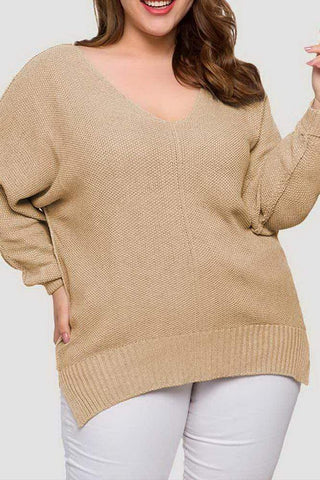 V-Neck Loose Sweater