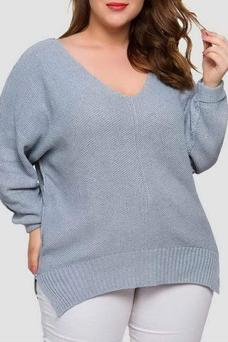 V-Neck Loose Sweater